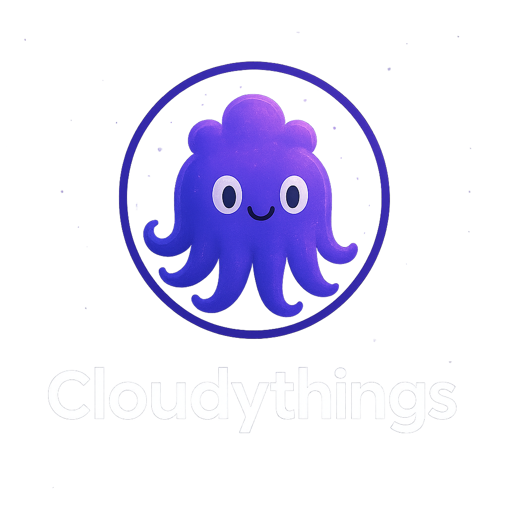 Galaxy inspired visualization representing Cloudythings platform work